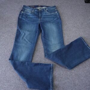 NYDJ Barbara Bootcut Jeans Blue Dark Wash Lift Tuck Technology Womens Size 6